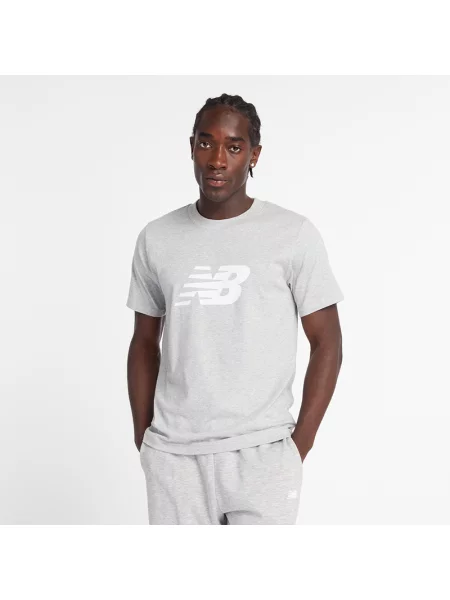 Tričko New Balance Graphic V Flying athletic grey šedé