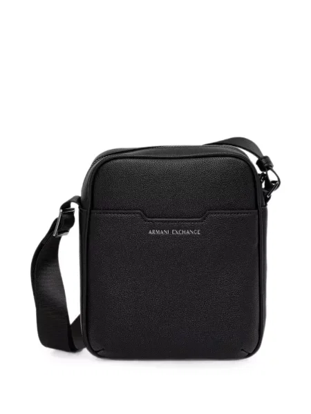 Geanta crossbody Armani Exchange cu autograf negru