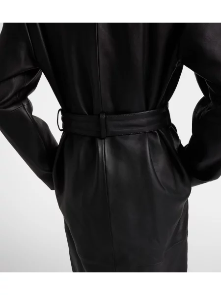 Palton Toteme din piele negru