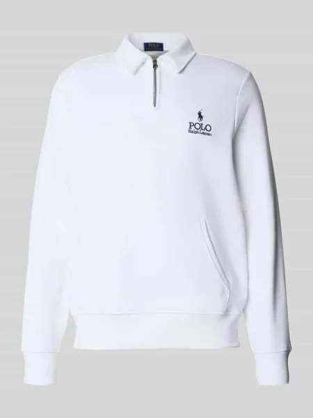 Bluza z kołnierzykiem polo Polo Ralph Lauren biała