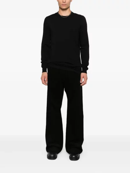 Pantaloni Rick Owens de catifea cord negru