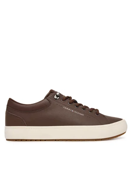Tenisice Tommy Hilfiger Harlem Lth Vulc Cleat Winter smeđa