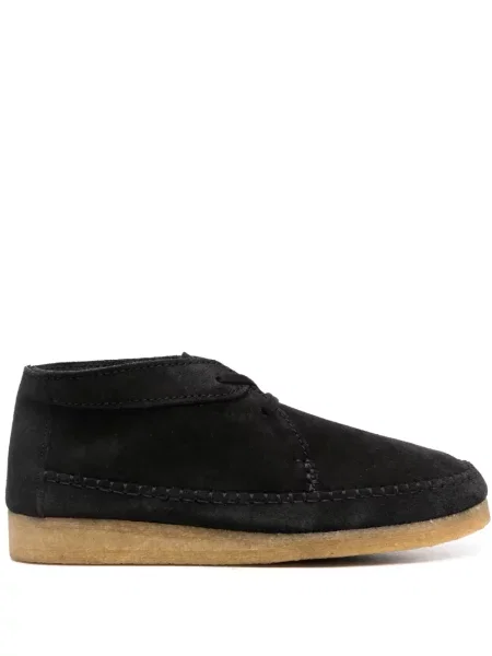 Botine Clarks Originals din piele de căprioară negru