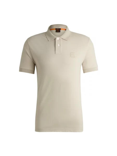 Koszulka polo Hugo Boss beżowa