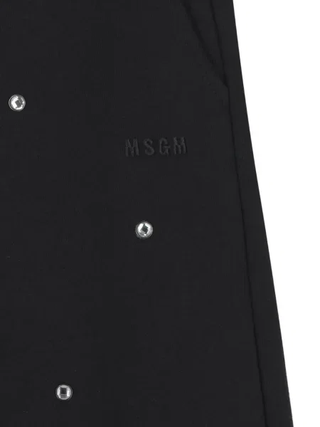 Joggery dziecięce Msgm czarne