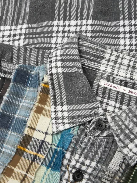 Cămașă Needles de flanelă gri