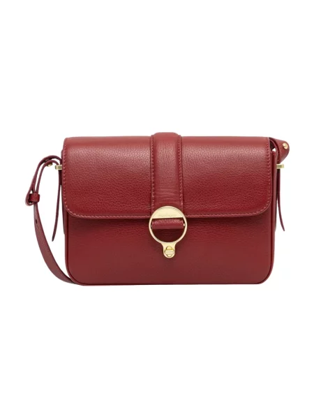 Barbour torebka crossbody skórzana brązowa