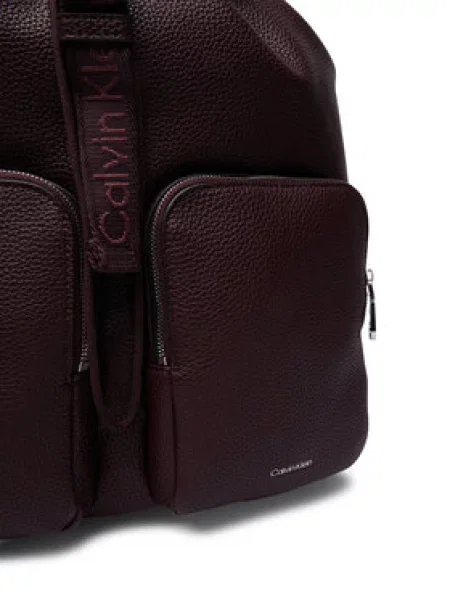 Batoh Calvin Klein s remienkami hnedá