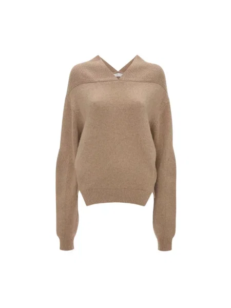 Victoria Beckham sweter wełniany beżowy