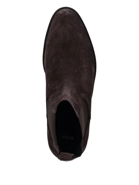 Botine chelsea Boss maro