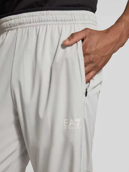 Spodnie materiałowe z elastycznym pasem Ea7 Emporio Armani