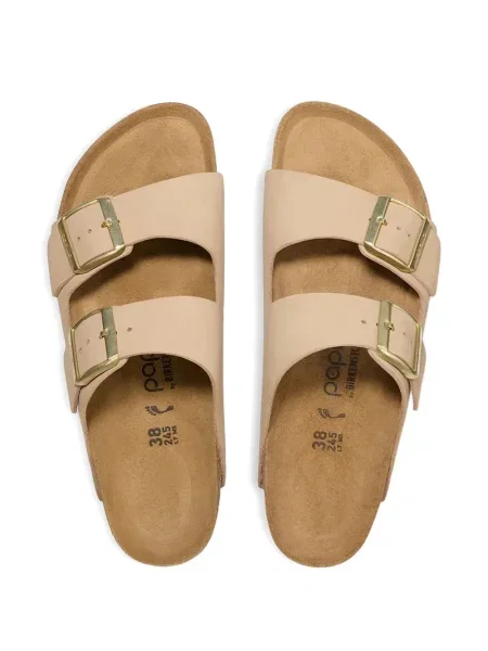 Papuci Birkenstock cu platformă cu cataramă