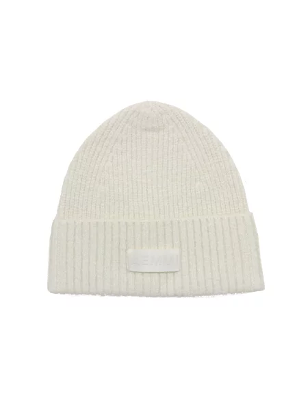 AEMMI Kapa MOHAIR AND WOOL BLEND BEANIE prljavo bijela