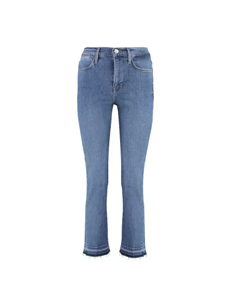 Jeansy straight leg Frame niebieskie