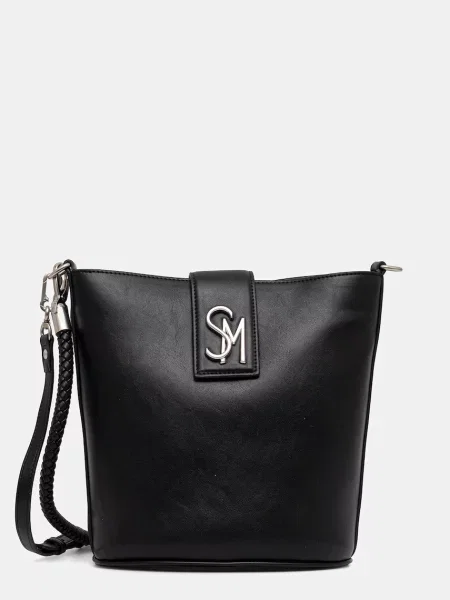 Чанта Steve Madden Barrie Shoulder Bag Black/ Silver Universal черно