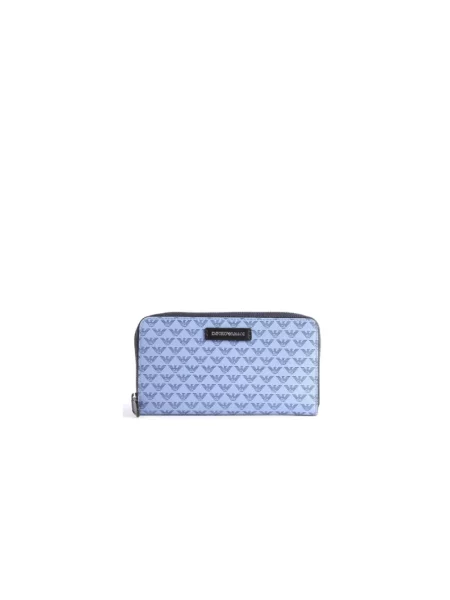 Portfel Emporio Armani niebieski