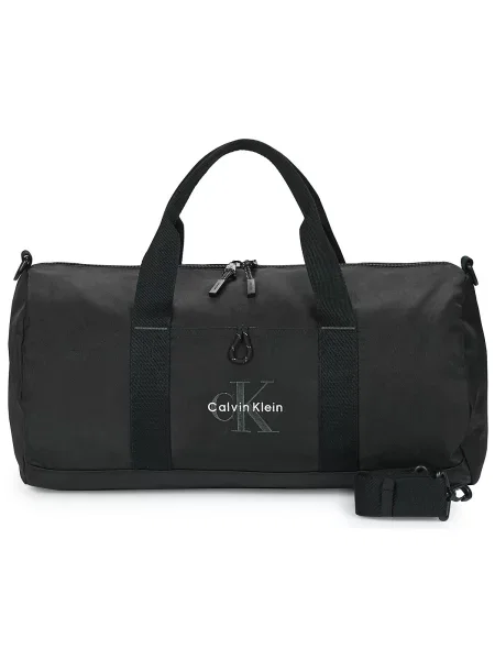 Calvin Klein Potovalna torba temno siva črna