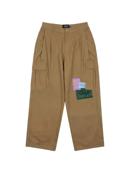 Pantaloni cargo Pas De Mer maro