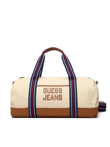 Guess Jeans Geantă de weekend Écru