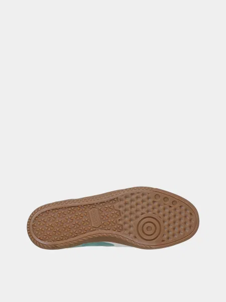 Кожаные кеды Skechers зеленые