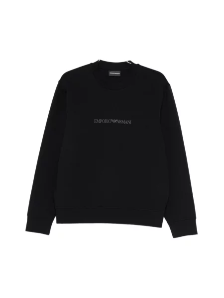 Bluza Emporio Armani z logo niebieska
