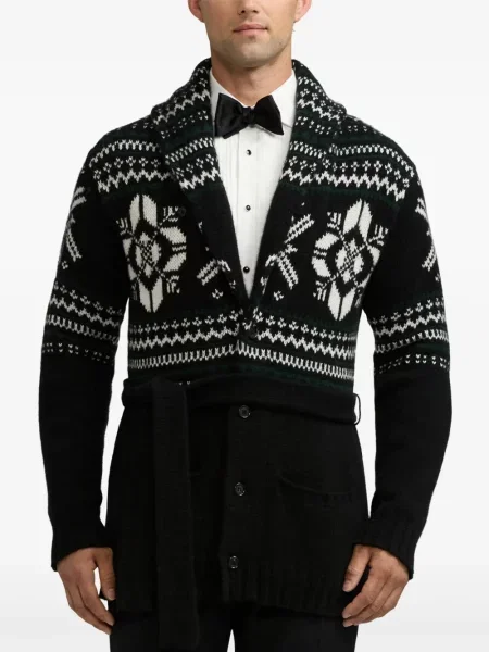 Πλεκτή ζακέτα Ralph Lauren Purple Label μαύρο