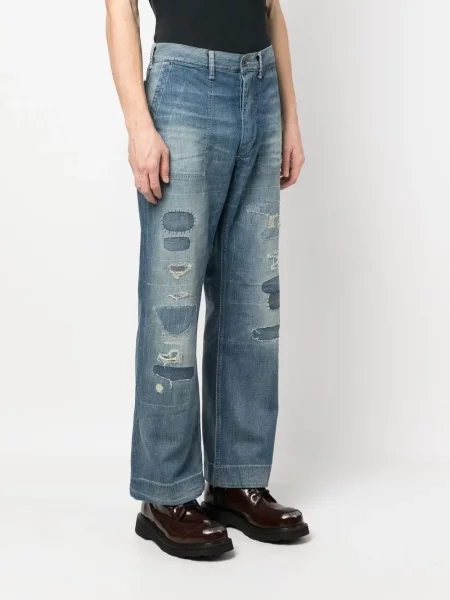 Traper prsluk Polo Ralph Lauren s izlizanim efektom crvena