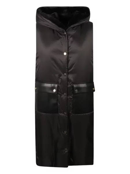 Vestă Max Mara cu glugă negru