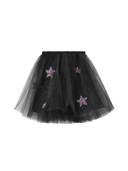 MANGO KIDS Fustă MAGIC mov deschis argintiu negru