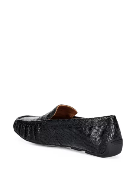 Pantofi loafer Vagabond cu model piele de șarpe negru