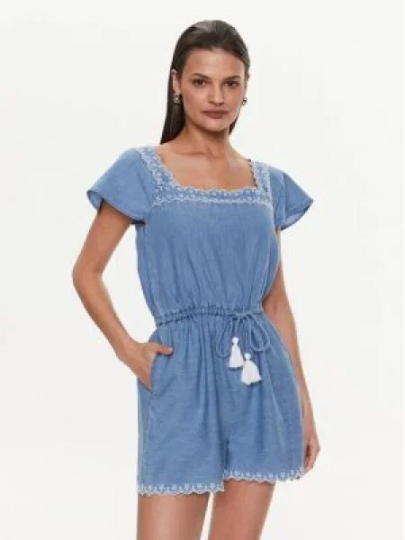 Pepe Jeans London Salopetă ANGELA albastru