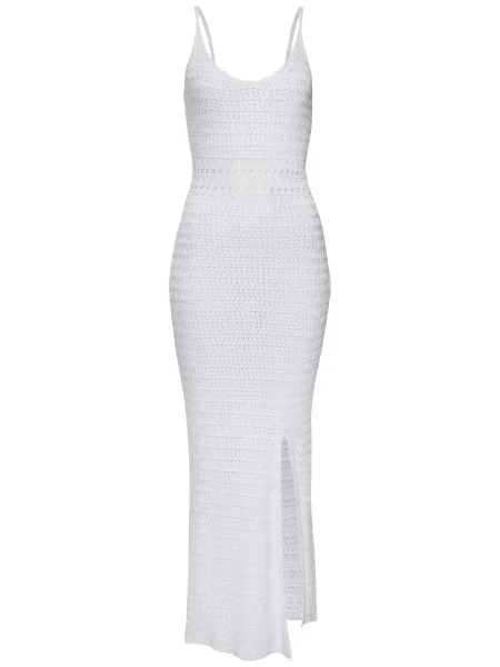 VIVANCE Úpletové šaty bílá