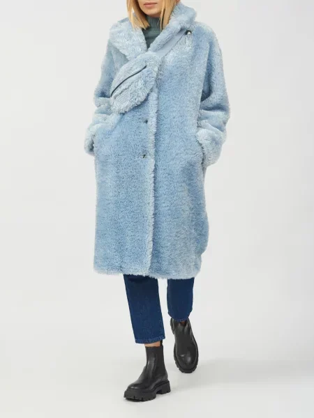 Шуба Emporio Armani блакитна