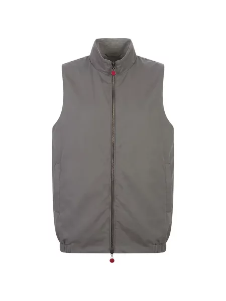 Reversibil vestă Kiton gri