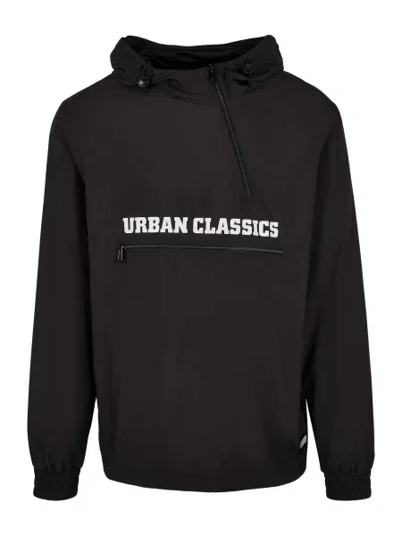 Urban Classics Přechodná bunda Commuter černá bílá