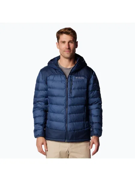 Férfi Columbia Autumn Park II Down kapucnis dzseki dark mountain/ collegiate navy. Méret: XL
