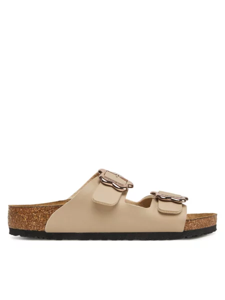 Klapki Birkenstock beżowe