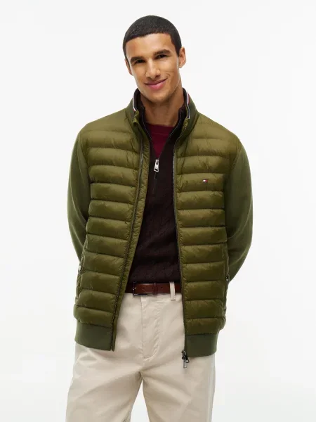 TOMMY HILFIGER Prechodná bunda ESS olivová