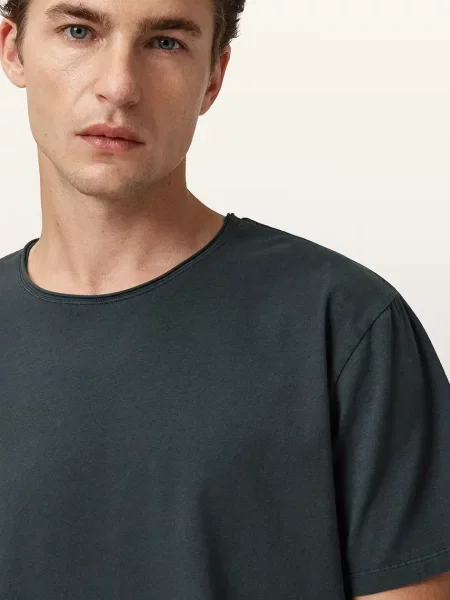 Футболка AllSaints BODEGA SS CREW однотонна чорний