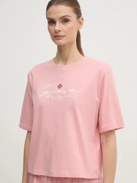 Тениска Guess розово