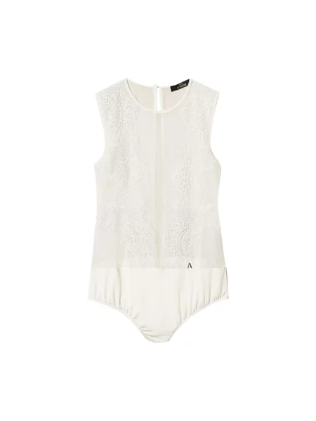 Koszulka Actitude tiulowa beżowa