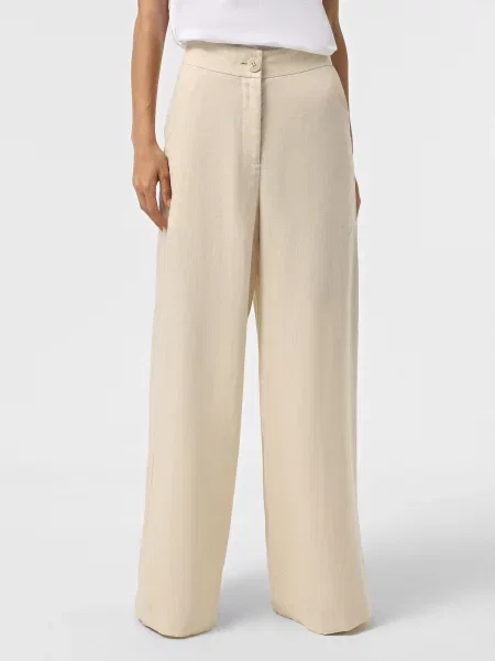 Льняные брюки Armani Exchange бежевые