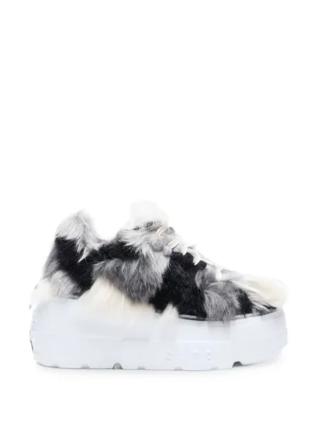 Sneakerși Casadei cu blană gri
