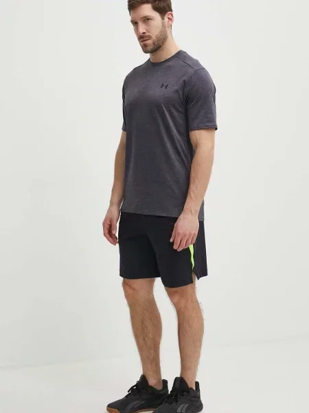 Under Armour trening kratka majica Tech Vent siva