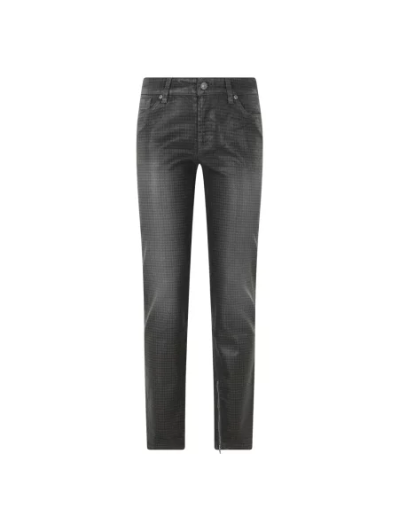 Skinny spodnie 7 For All Mankind brązowe