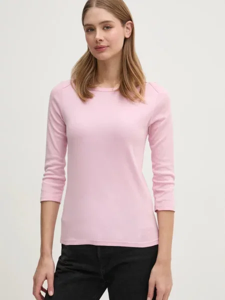 Блуза с дълги ръкави United Colors of Benetton розово