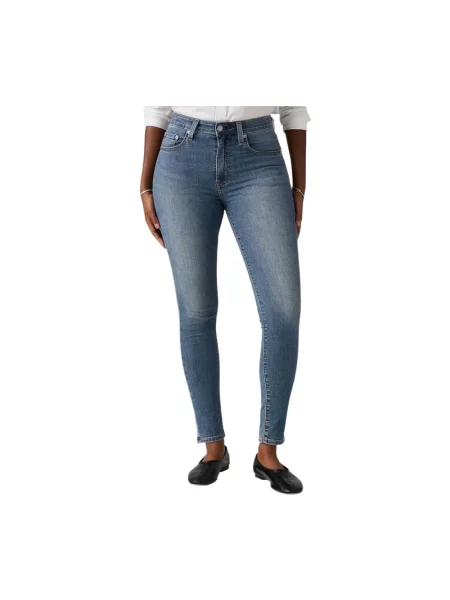 Skinny jeansy skinny Levi's niebieskie