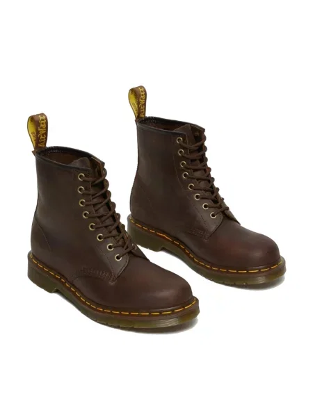 Botki Dr. Martens skórzane klasyczne brązowe