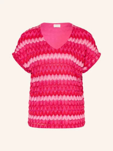 Milano Italy Koszulka Szydełkowa pink czerwona