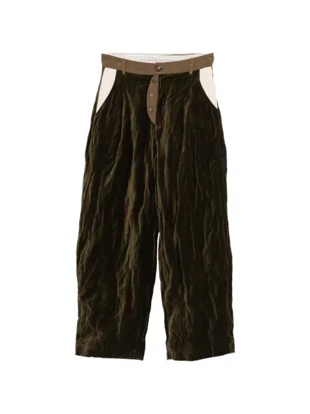 Pantaloni Gg In Red de catifea roșu